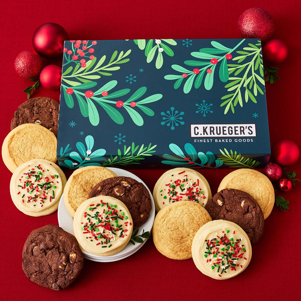 Winter Botanical Cookie Gift Boxes - Select Your Cookies
