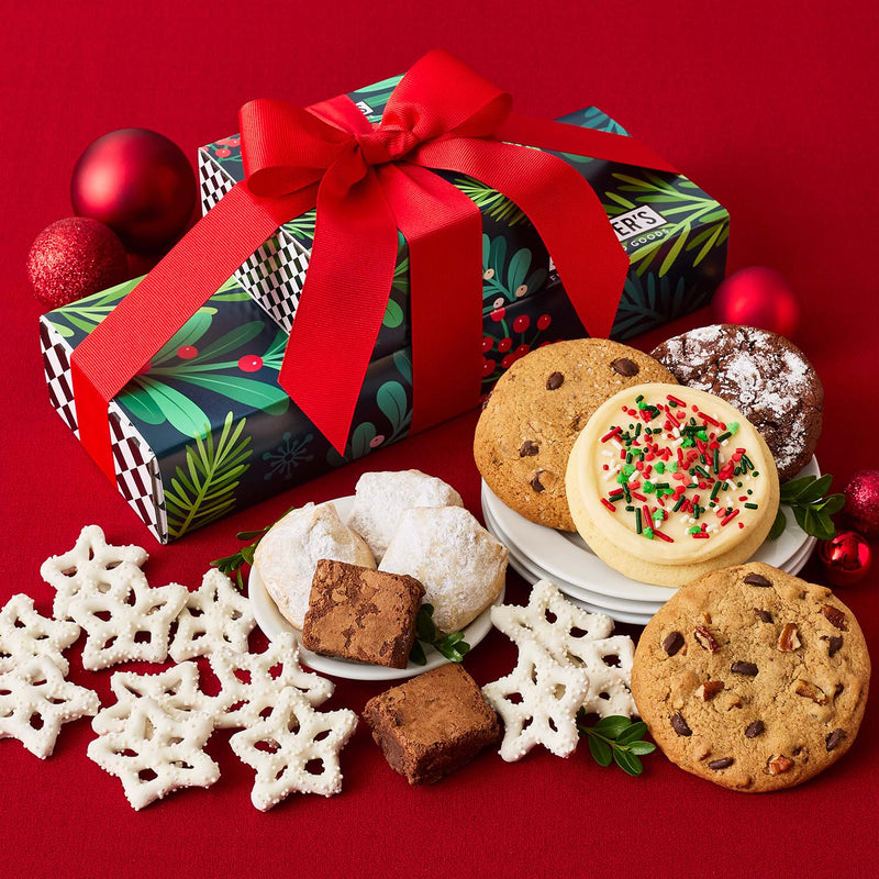 Winter Botanical Sampler Gift Stack – Cookies and Snacks