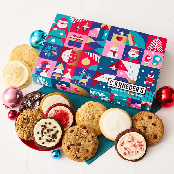 Merry & Bright Cookie Gift Box - Assorted Cookies