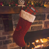 Tartan Plaid Red Stocking Gift – Cookies and Snacks