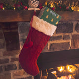 Evergreen Trees Red Stocking Gift - Assorted Cookies