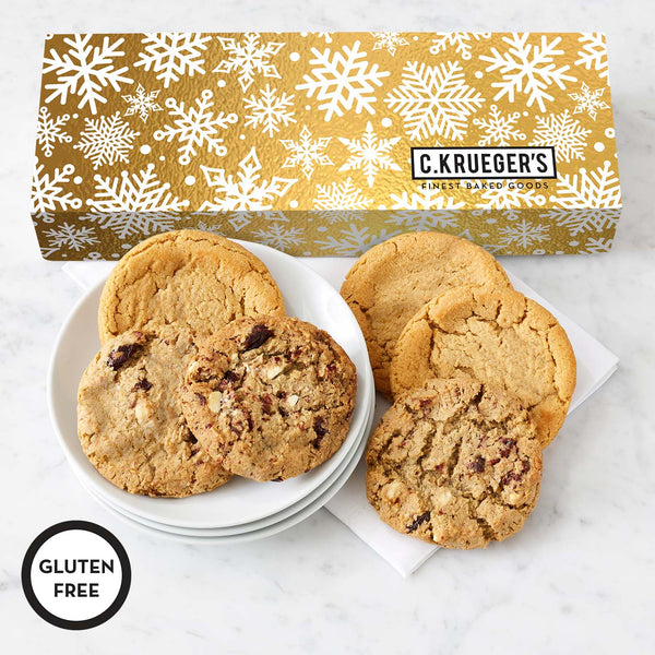 Select Your Gluten Free Cookies – Gold Snowflake Half Dozen Sampler