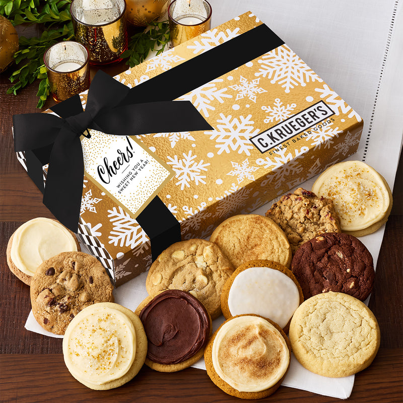 New Year's Cookie Gift Boxes - Assorted Cookies