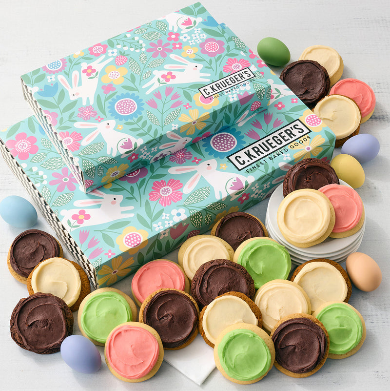 Easter Meadow Cookie Gift Boxes – Iced Cookies – C.KRUEGER'S