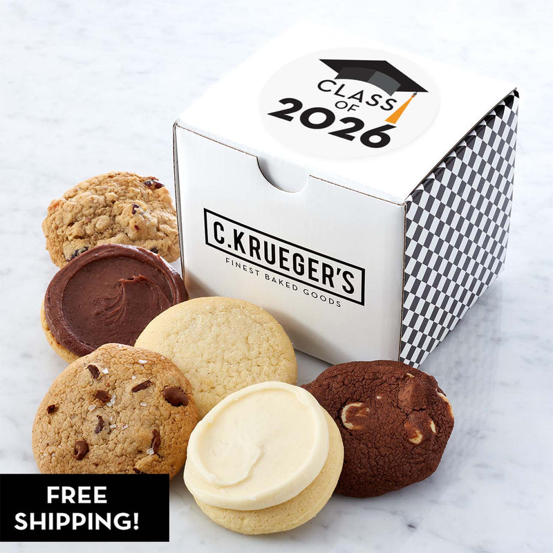 Graduation Class of 2026 Mini Cube Sampler – Assorted Mini Cookies