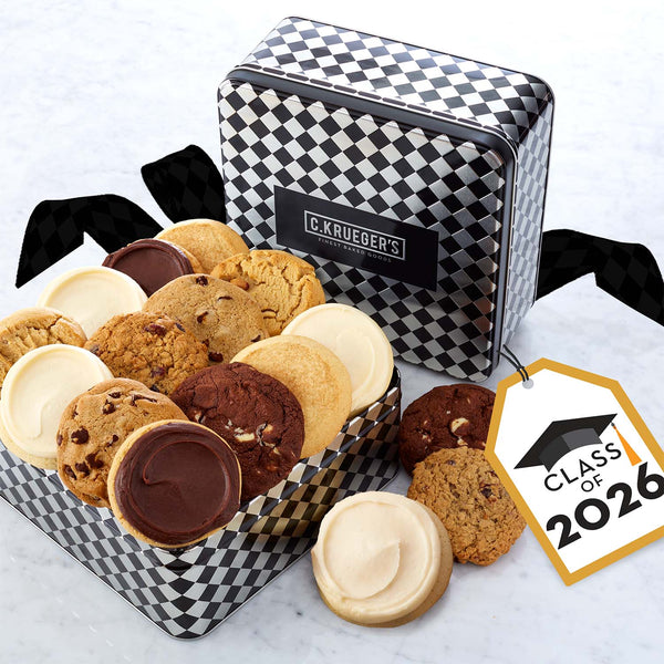 Graduation Class of 2026 Cookie Gift Tin – Assorted Cookies