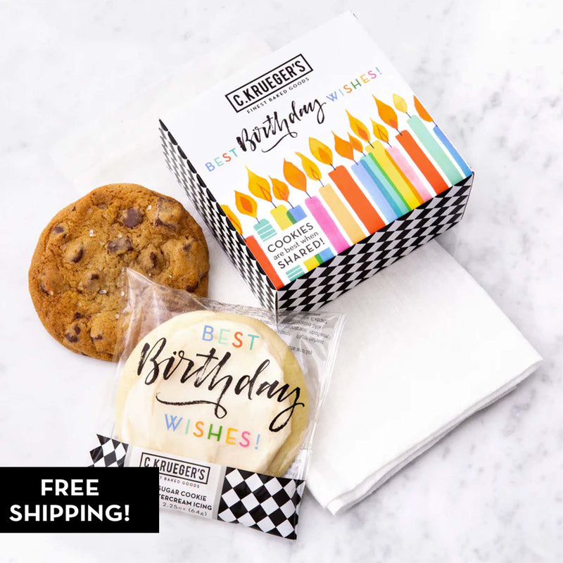 Best Birthday Wishes Duo Cookie Gift Box Sampler