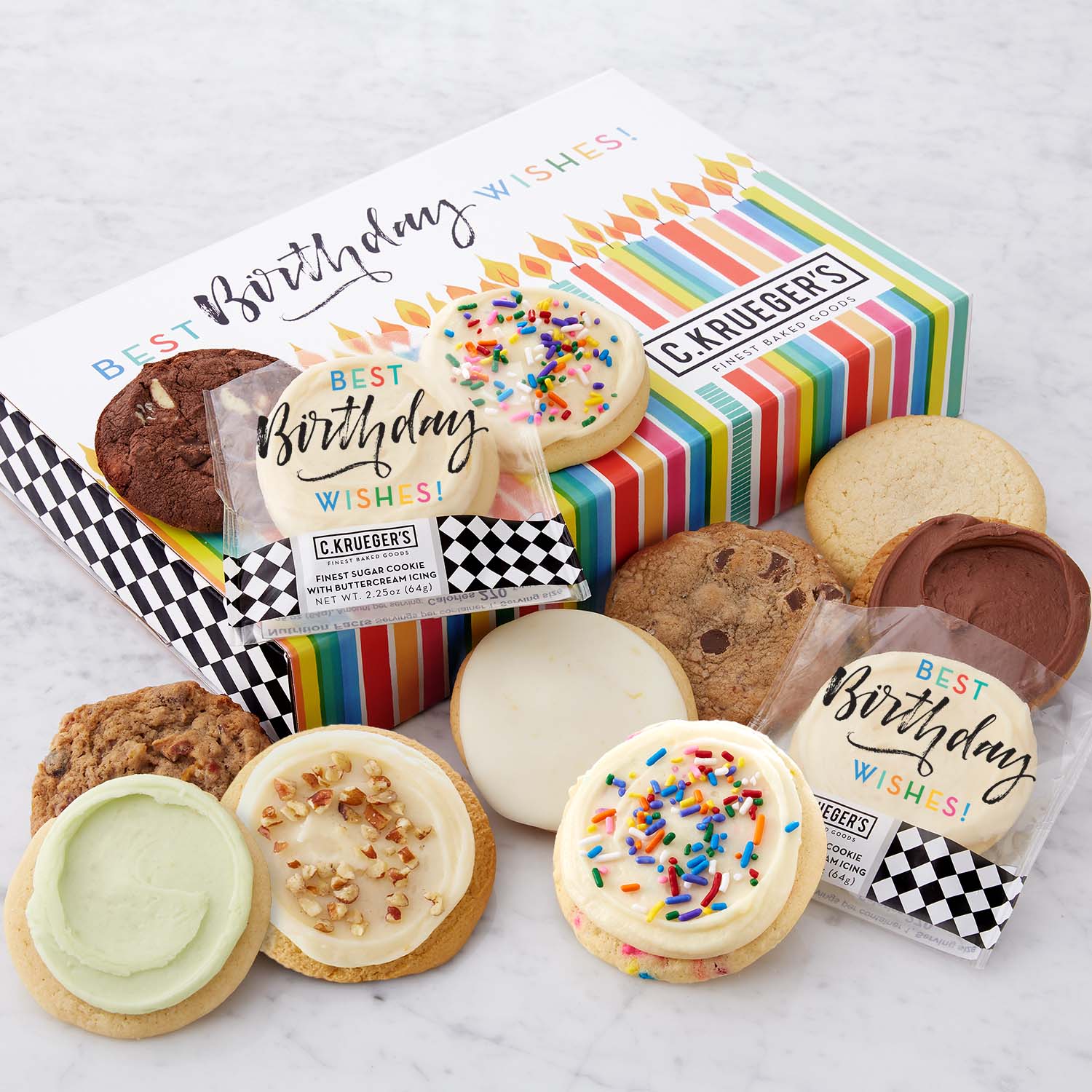 Best Birthday Wishes Cookie Gift Boxes - Assorted Cookies – C.KRUEGER'S