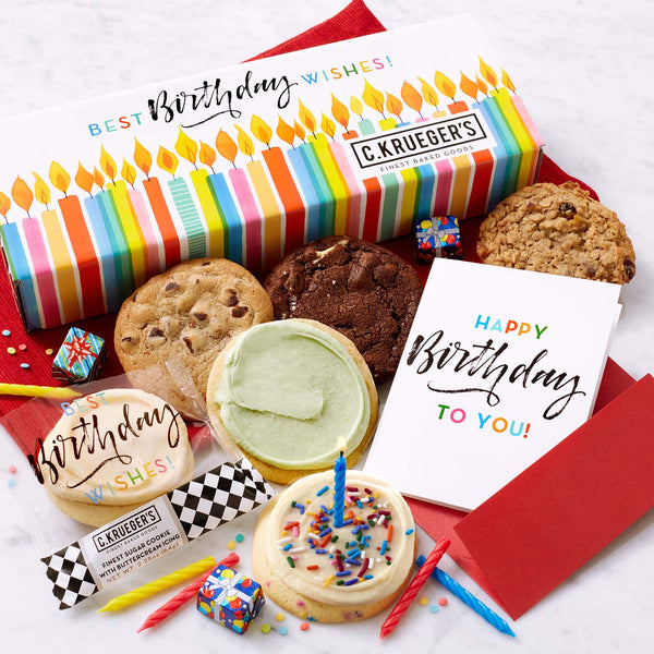 Best Birthday Wishes Celebration Half Dozen Cookie Gift Box