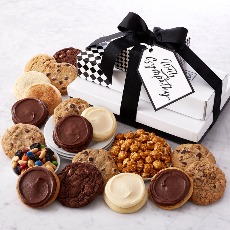 Sympathy Cookies and Snacks Gift Stack
