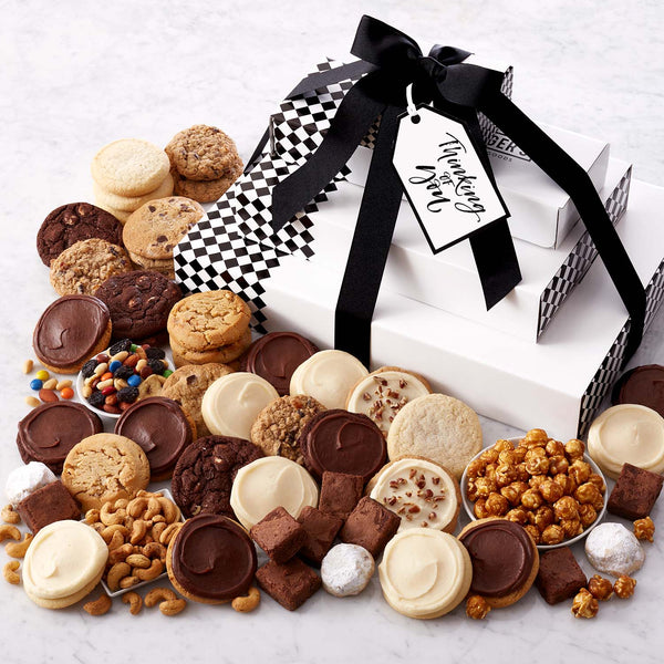 Thinking of You Cookies and Snacks Grand Gift Stack