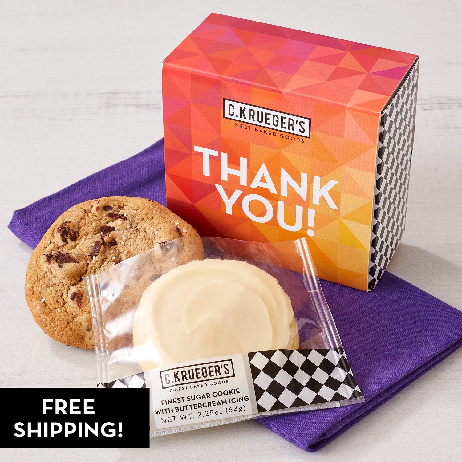 Box of Thanks Duo Sampler - Assorted Cookies – C.KRUEGER'S