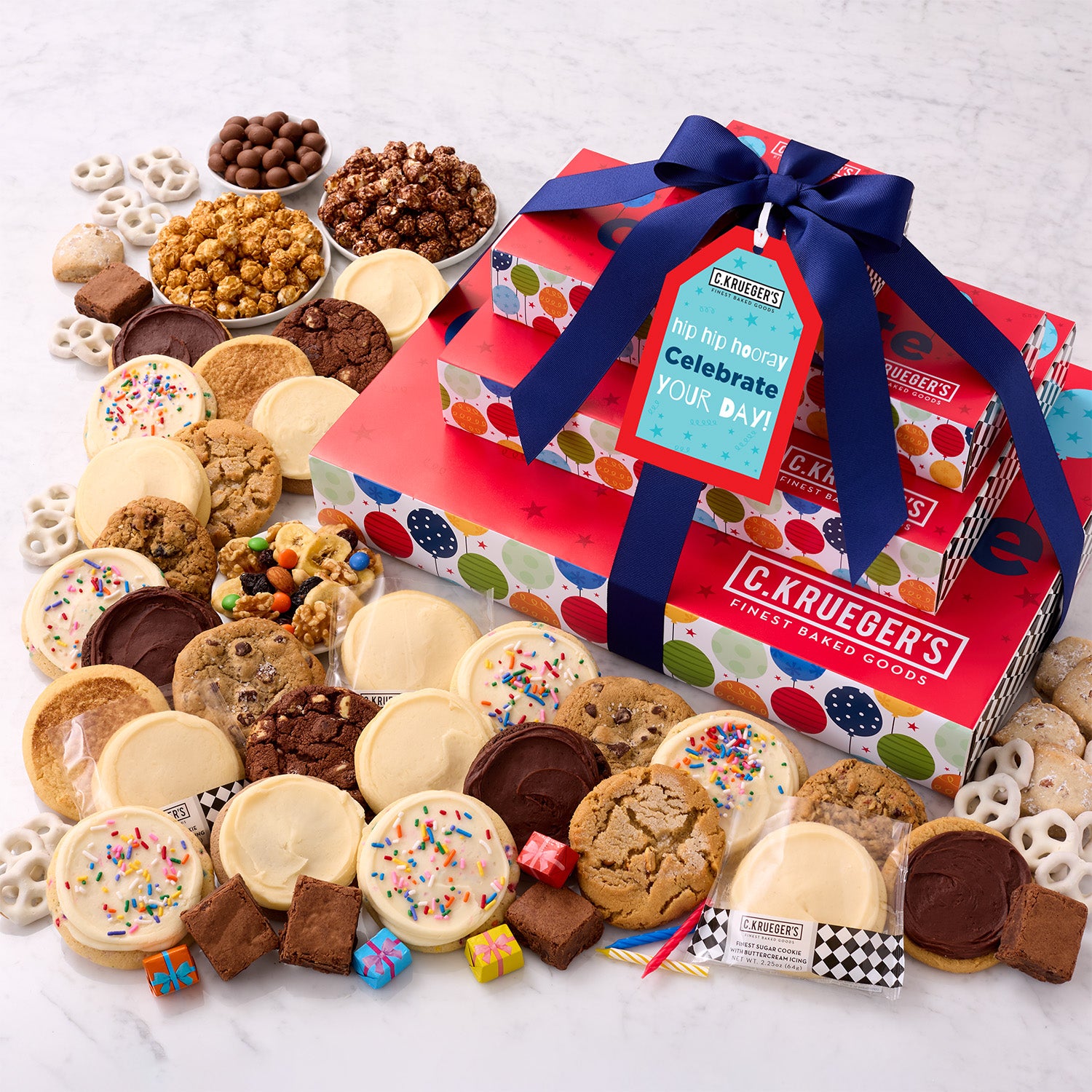 Celebration Balloons VIP Gift Stack - Cookies and Snacks – C.KRUEGER'S