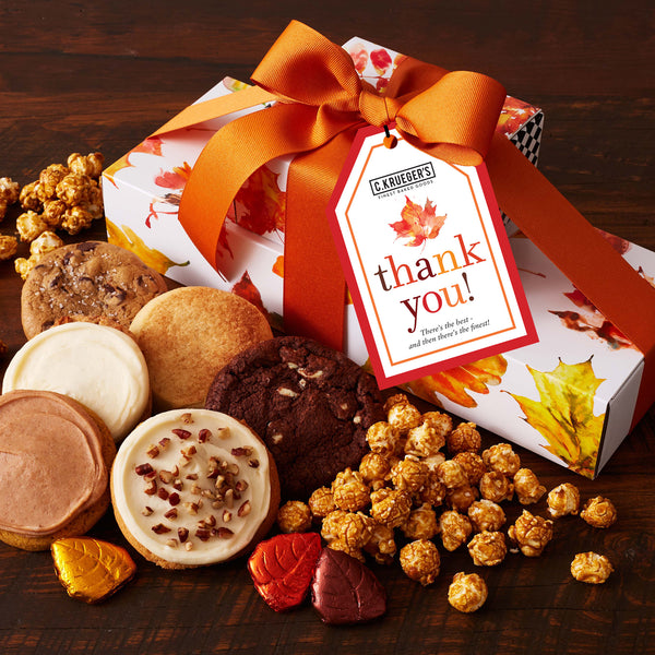 Fall Thank You Gift Stack - Cookies and Snacks