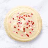 Finest Sugar Cookie with Buttercream Icing & Mini Heart Sprinkles