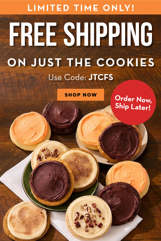 FREE SHIPPING on Just the Cookies when you use code: JTCFS at checkout!