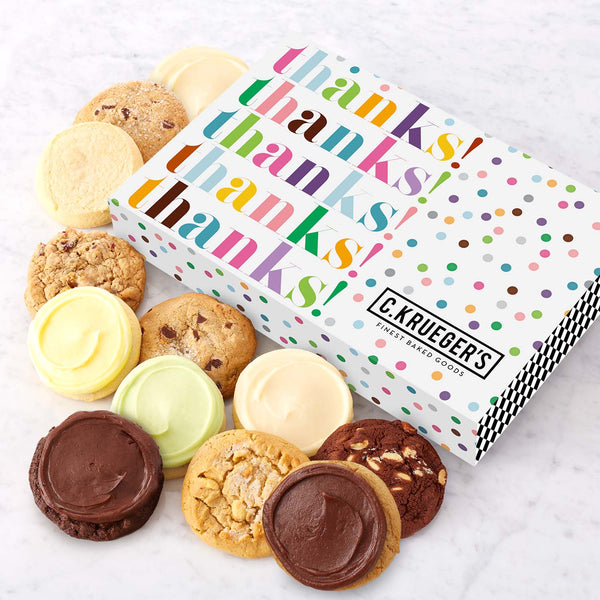 Thanks! Thanks! Cookie Gift Boxes - Assorted Cookies