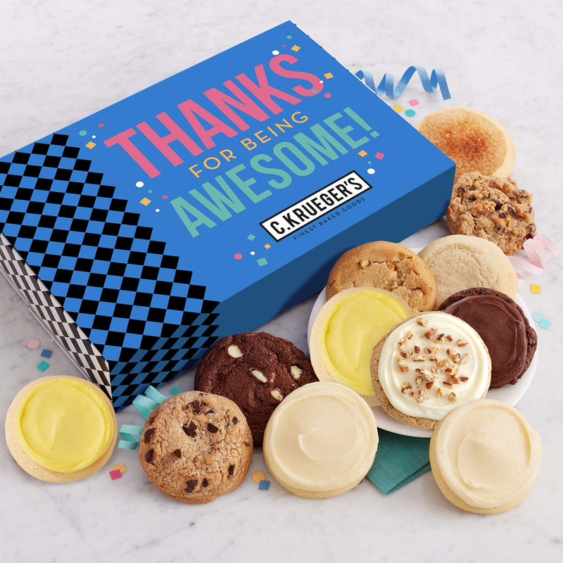 Thanks for Being Awesome Cookie Gift Boxes - Assorted Cookies