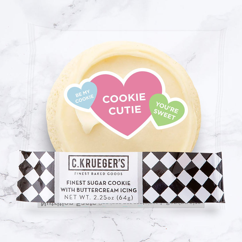 Finest Sugar Cookie with Buttercream Icing & Conversation Hearts Film