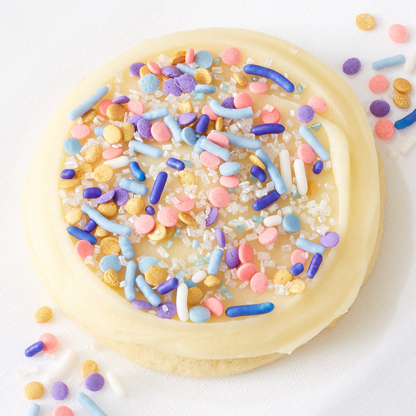 Finest Sugar Cookie with Buttercream Icing and Whimsical Sprinkles