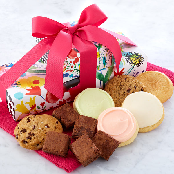 Wildflowers Cookies and Brownies Gift Stack - Assorted Flavors