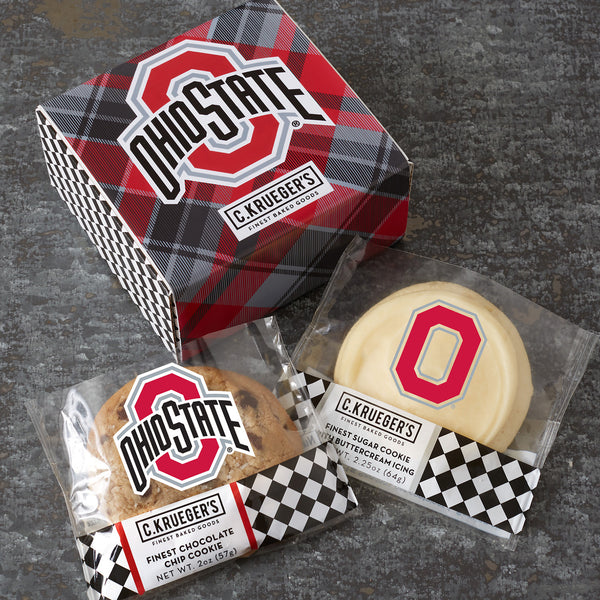 OSU Scarlet & Grey Duo Cookie Gift Box - Assorted