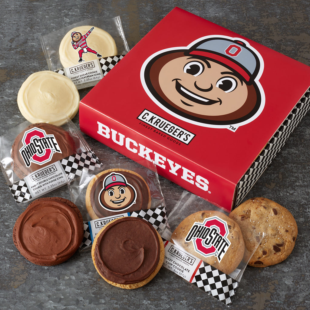 OSU Brutus Buckeye Cookie Gift Box - Assorted Cookies – C.KRUEGER'S