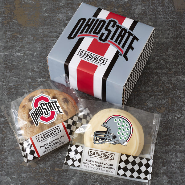 OSU Scarlet & Grey Duo Cookie Gift Box - Assorted