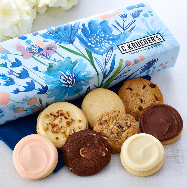Indigo Blooms Half Dozen Mini Cookie Gift Box - Assorted Flavors
