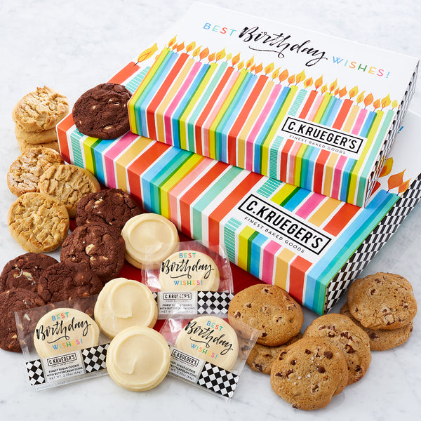 Birthday Wishes Cookie Gift Box - Select Your Flavors