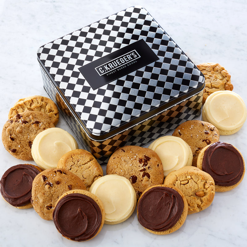 Everyday Harlequin Cookie Gift Tin - Select Your Flavors