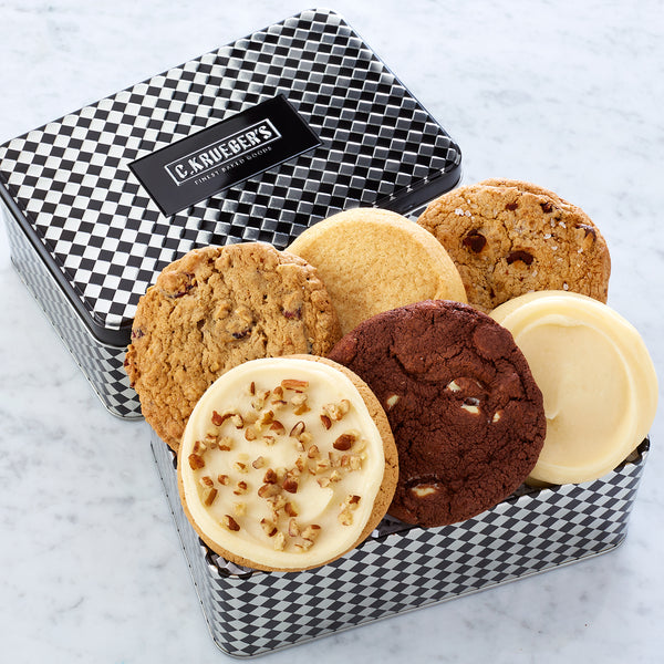 Everyday Harlequin Half Dozen Cookie Gift Tin - Assorted Flavors