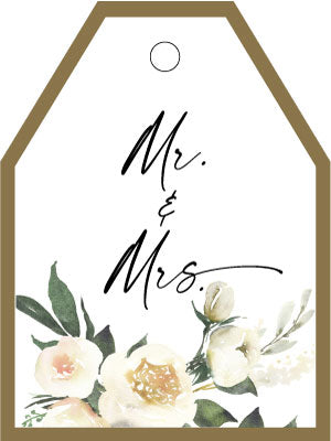 Wedding Tag - Magnolia mr. mrs.