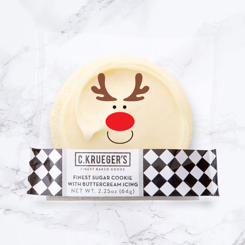 Finest Deer Face Film Sugar Cookie with Buttercream Icing
