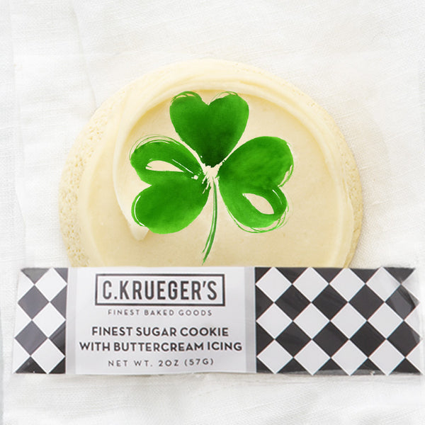 Finest Sugar Cookie with Buttercream Icing & Shamrock Cookie Film