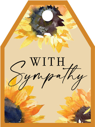 Sunflower Small Tag - Sunflower Sympathy