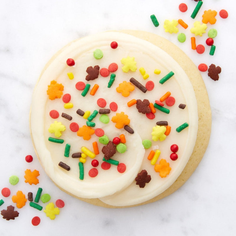 Finest Sugar Cookie with Buttercream Icing & Autumn Sprinkles