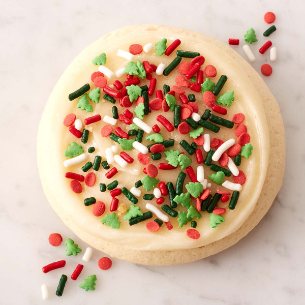 Finest Sugar Cookie with Buttercream Icing & Holiday Sprinkles