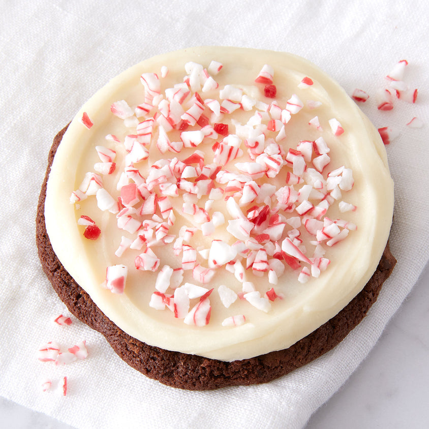 Finest Double Chocolate Cookie with Peppermint Buttercream Icing