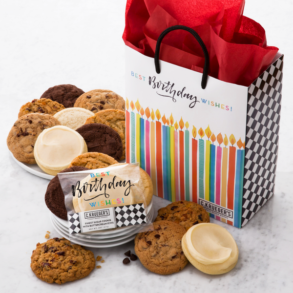 Best Birthday Wishes Cookie Gift Bag - Select Your Flavors